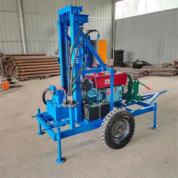 150m Diesel hydraulic water well drilling machine