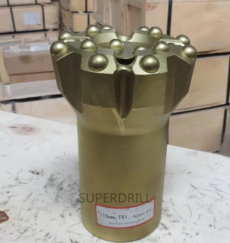 Q14-102mm / 115 мм T51 Кнопка резьбы бит