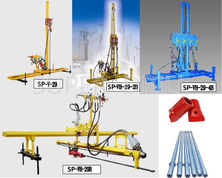 مطرقة واحدة موبايل روك الحفر